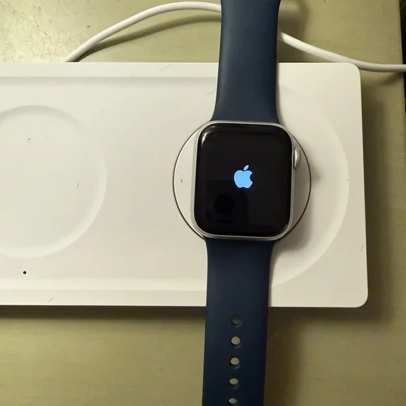 Apple Smartwatch with Silver Case and Blue Band - Picture 6 of 8